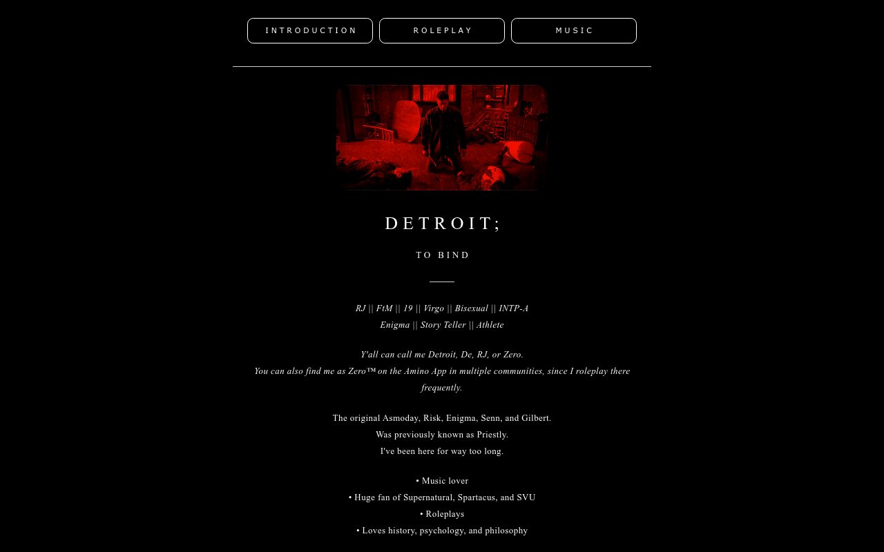 Carrd profile picture for @detroit